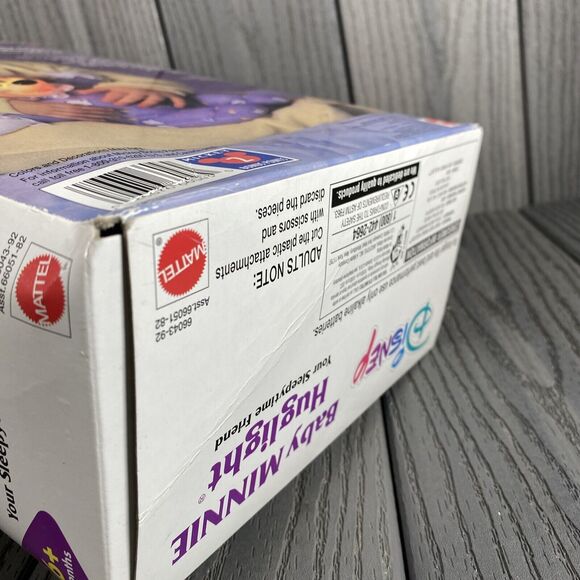 NEW Vintage 90s Mattel Baby Huglight Minnie In Original Box - KayBee sticker - Picture 8 of 9